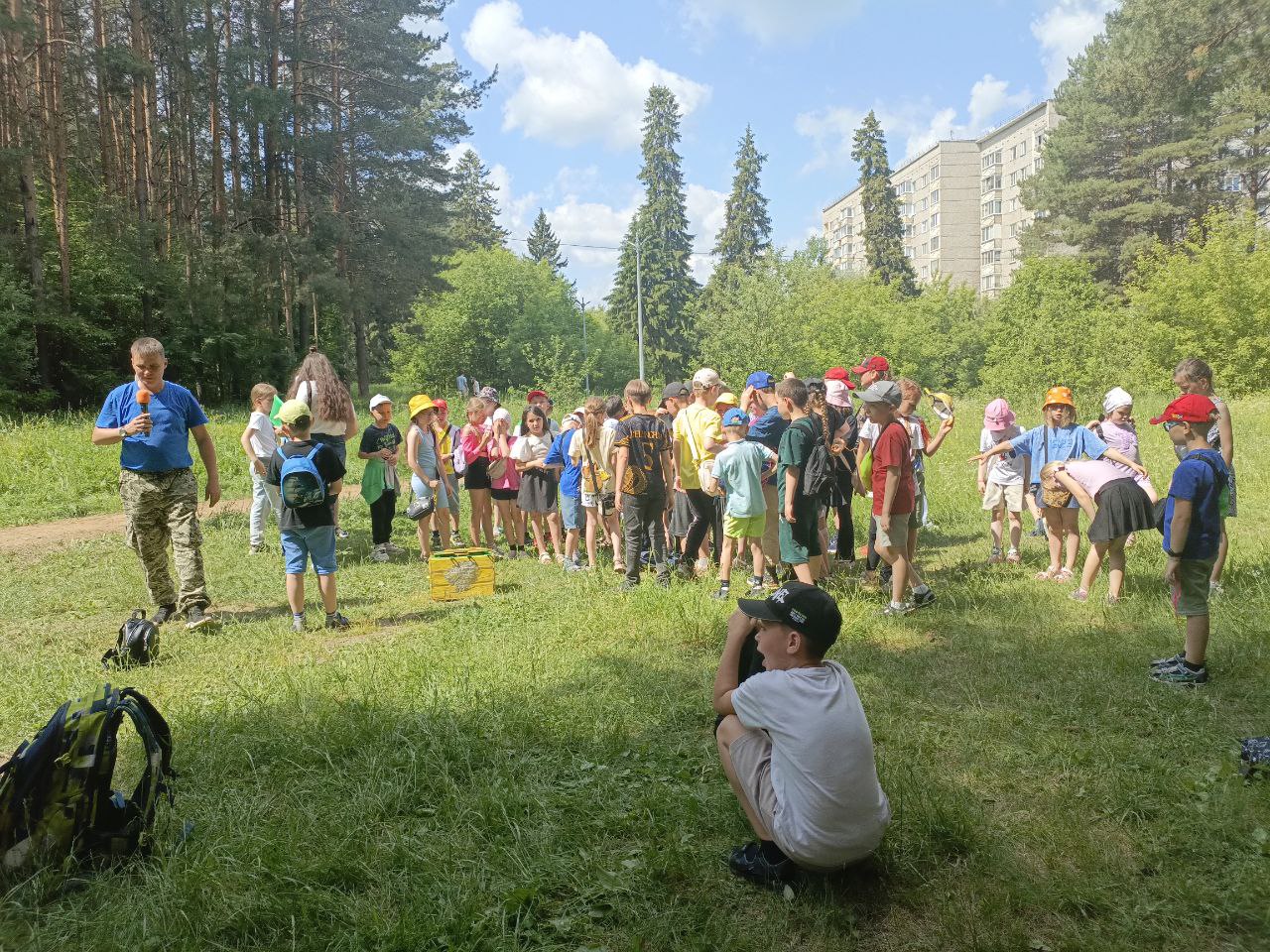 Веревочный парк  в сквере Драгунова.